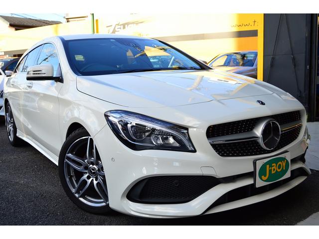 CLA180 シューティングブレーク AMGスタイル 1オーナー レーダーセーフティ キーレスゴー Bカメラ ハーフレザー シートヒーター PTS ドラレコ HDDナビTV(3枚目)