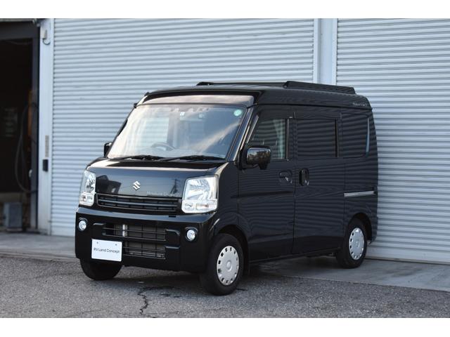 エブリイ ジョインターボ　岡モータース　ミニチュアクルーズＳＶ　１オーナー　禁煙車　ナビＤＴＶ　Ｂカメラ　ソーラーパネル＆走行充電　サブバッテリー　電子レンジ　外部１００Ｖ入出力　ＤＶＤ内蔵後部モニター　遮光カーテン（7枚目）