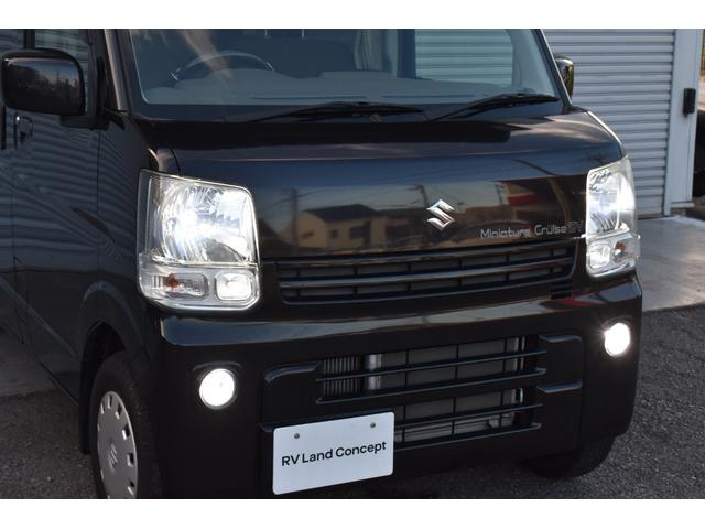 エブリイ ジョインターボ　岡モータース　ミニチュアクルーズＳＶ　１オーナー　禁煙車　ナビＤＴＶ　Ｂカメラ　ソーラーパネル＆走行充電　サブバッテリー　電子レンジ　外部１００Ｖ入出力　ＤＶＤ内蔵後部モニター　遮光カーテン（28枚目）