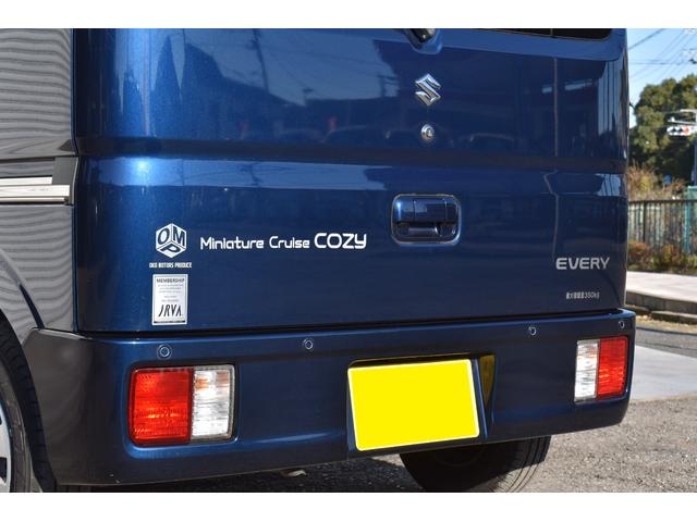 エブリイ ジョイン 岡モータース ミニチュアクルーズCOZY 車中泊 禁煙車 ワンオーナー ソーラーパネル&走行充電 サブバッテリー 電子レンジ 冷蔵庫 遮光カーテン ロフトベット ナビDTV 前後ドラレコ バックカメラ(15枚目)