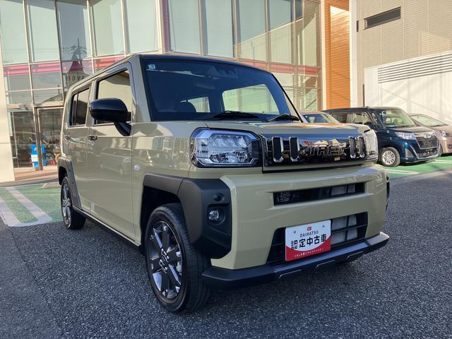 タフト Ｇ　ダーククロムベンチャー　フロントシートヒーター　中古車保証・距離無制限、１年付き　オートライト　ＬＥＤヘッドライト　ＬＥＤフォグランプ　キーフリー　ホールド機能付き電動パーキングブレーキ　オートホールド　フロントシートヒーター　カーペットマット（7枚目）