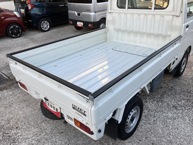 ハイゼットトラック エアコン・パワステ スペシャル 純正ラジオ 保証 まごころ保証 1年間・走行距離無制限付き ハロゲンヘッドライト 純正AM/FMラジオ ラバーマット ロングバイザー マニュアルエアコン(16枚目)