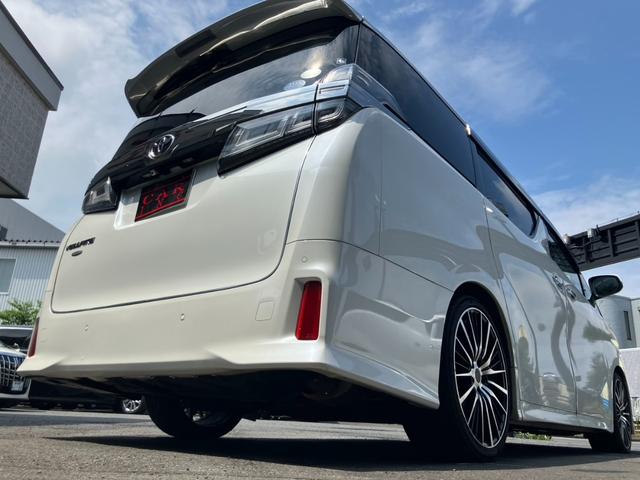 ヴェルファイア ２．５Ｚ　Ｇエディション　サンル－フ　アルパイン後席モニタ＆１１型ナビ　黒革シ－ト　Ｂカメラ　地デジ　三眼ＬＥＤヘッド　レ－ダ－クルコン　車高調　シートエアコン　両側電動スライドドア　電動リアゲート　ドラレコ　社外２０ＡＷ（63枚目）