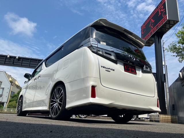 ヴェルファイア ２．５Ｚ　Ｇエディション　サンル－フ　アルパイン後席モニタ＆１１型ナビ　黒革シ－ト　Ｂカメラ　地デジ　三眼ＬＥＤヘッド　レ－ダ－クルコン　車高調　シートエアコン　両側電動スライドドア　電動リアゲート　ドラレコ　社外２０ＡＷ（64枚目）