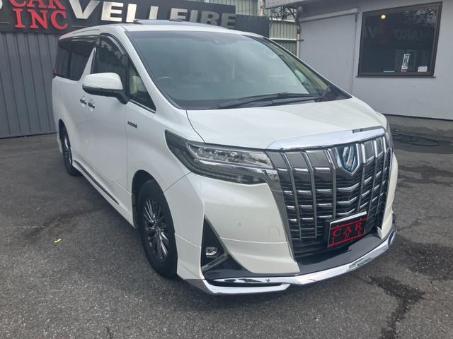 アルファードハイブリッド エグゼクティブラウンジ　サンルーフ　モデリスタエアロ　ＪＢＬサウンド　ＭＯＰ大型後席モニター　全方位カメラ　ＭＯＰ大型ナビ　１５００Ｗ電源　寒冷地仕様　デジタルインナーミラー　ＢＳＭ　ベージュ革シート　レーダークルコン（22枚目）