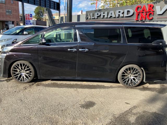 ヴェルファイア ２．５Ｚ　Ｇエディション　（６７）後席モニタ－　純正１０型ナビ　黒革シート　社外２０ＡＷ　車高調　三眼ＬＥＤヘッドライト　フルセグＴＶ　バックカメラ　両側電動スライド　電動リアゲート　ＡＣ１００Ｖ電源　寒冷地仕様　ＨＤＭＩ（20枚目）