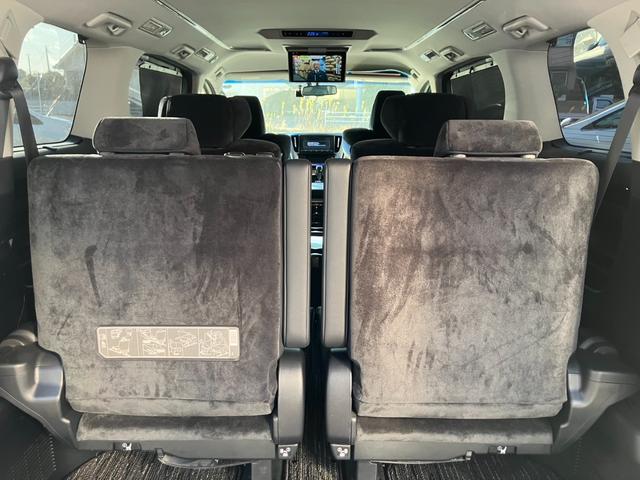 アルファード 2.5S Cパッケージ 純正大型後席モニター 純正大型ナビ 両側パワースライドドア ハーフレザーシート レーダークルコン プリクラッシュセーフティ クリアランスソナー バックカメラ フルセグ パワーバックドア ETC(27枚目)