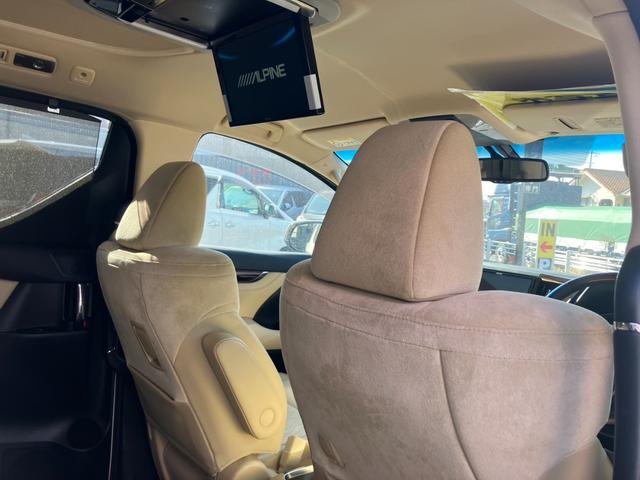 アルファード 2.5G アルパイン12.8インチ後席モニタ&10型ナビ バックカメラ 両側パワスラ プリクラッシュセーフティー レーダークルコン 寒冷地仕様 メモリ付きパワーシート LEDヘッドライト ハーフレザー ETC(27枚目)