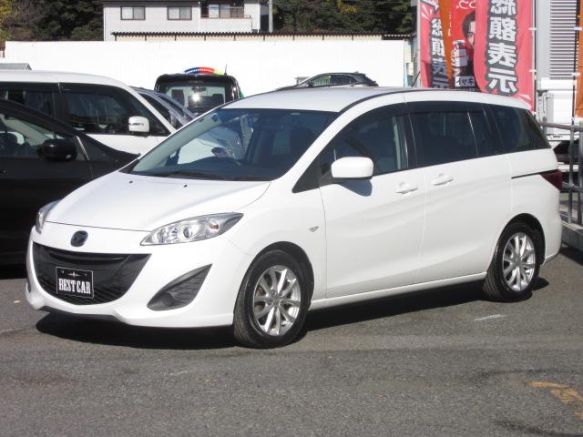 プレマシー 20C-スカイアクティブ リモコン自動ドア 禁煙車 前後ドラレコ DVD再生純正ナビフルセグTV CD5000曲録音 Bluetooth音楽再生 後席モニター バックカメラ LEDライト アイドルストップ 全国対応1年保証付(2枚目)