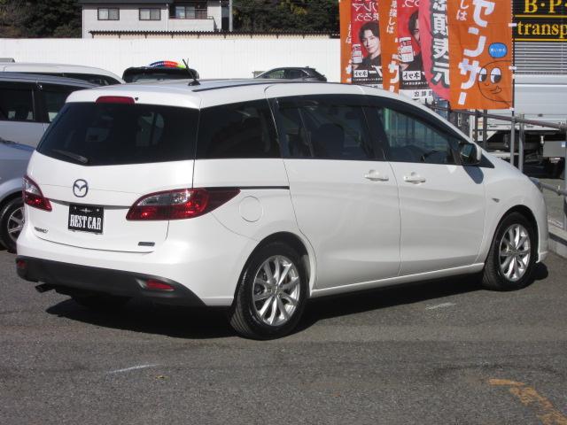 プレマシー 20C-スカイアクティブ リモコン自動ドア 禁煙車 前後ドラレコ DVD再生純正ナビフルセグTV CD5000曲録音 Bluetooth音楽再生 後席モニター バックカメラ LEDライト アイドルストップ 全国対応1年保証付(4枚目)