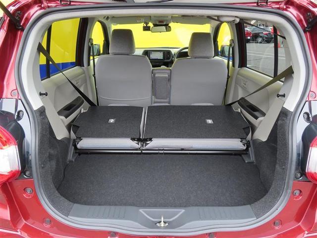写真のように後部座席を倒せば、普段なかなか載せることのないような大きな荷物もしっかり積むことができそうですね。