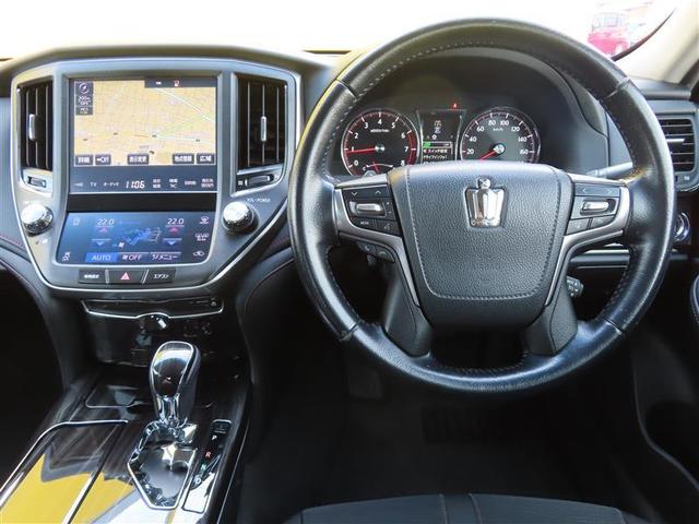 クラウン アスリートＳ－Ｔ　Ｂモニター　フルセグ地デジＴＶ　オートクルーズ　オートエアコン　パワーシート　ＴＶナビ　ＬＥＤライト　ＥＴＣ付　パワステ　ＡＢＳ　ドラレコ　ミュージックプレイヤー接続可　キーレス　アルミ　ＤＶＤ（2枚目）