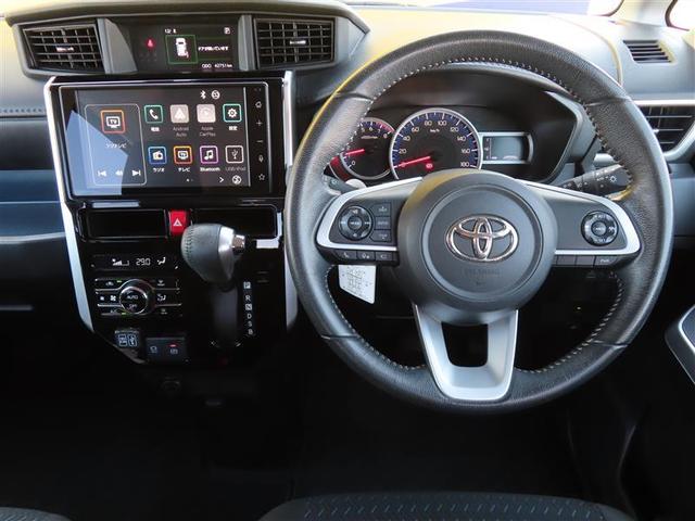 ルーミー カスタムG アイドリング 両側電動SD LEDヘット バックビューモニター 衝突回避ブレーキ TV 地デジ スマートキー クルーズコントロール ETC ドライブレコーダー オートエアコン アルミホイール ABS(2枚目)