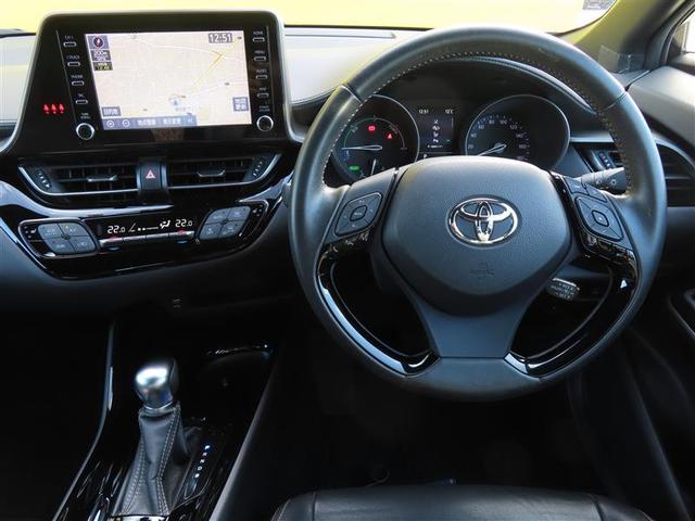 C-HR G モード ネロ セーフティプラスIII プリクラッシュセーフティ 盗難防止装置 LEDヘッドライト キーレス 半革 クルコン メモリーナビ ETC スマートキー ミュージックプレイヤー接続可 バックカメラ フルセグTV オートエアコン(2枚目)