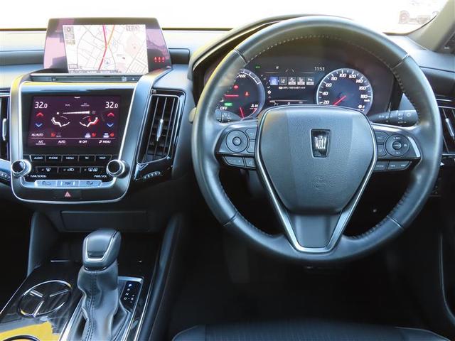 クラウンハイブリッド Ｓ　スポーツスタイル　インテリジェントクリアランスソナー　Ｂモニ　ＡＡＣ　エアバッグ　ナビ＆ＴＶ　ＤＶＤ再生　メモリーナビ　ドライブレコーダー　アイドリングストップ　助手席エアバッグ　ＥＴＣ　パワーシート　横滑り防止装置（2枚目）