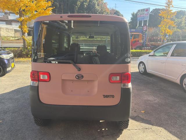 タント Ｘ　タントＸ　１８５００キロ　クラッシックピンクオールペイント　バンパー、ミラー、ラプター塗装　ブロックタイヤ　パワースライドドア　　スマートキー　ＥＴＣ（3枚目）