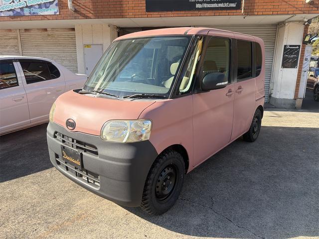 タント Ｘ　タントＸ　１８５００キロ　クラッシックピンクオールペイント　バンパー、ミラー、ラプター塗装　ブロックタイヤ　パワースライドドア　　スマートキー　ＥＴＣ（7枚目）