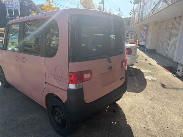 タント Ｘ　タントＸ　１８５００キロ　クラッシックピンクオールペイント　バンパー、ミラー、ラプター塗装　ブロックタイヤ　パワースライドドア　　スマートキー　ＥＴＣ（9枚目）