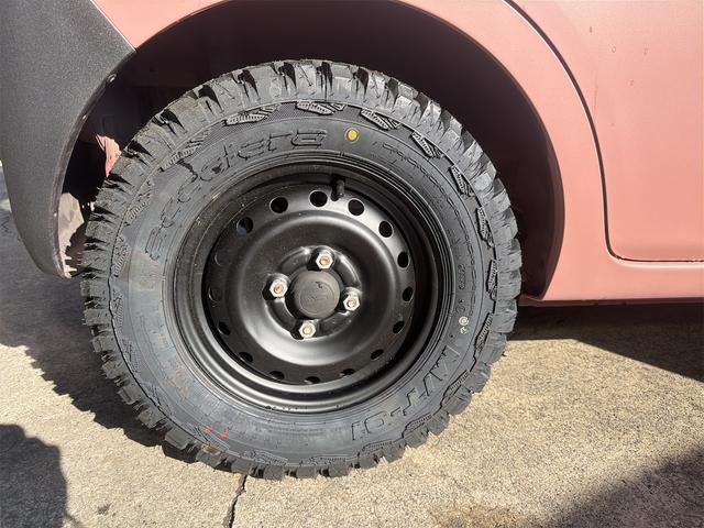 タント Ｘ　タントＸ　１８５００キロ　クラッシックピンクオールペイント　バンパー、ミラー、ラプター塗装　ブロックタイヤ　パワースライドドア　　スマートキー　ＥＴＣ（20枚目）