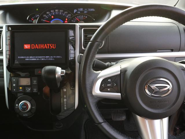 タント カスタムＲＳ　ＳＡＩＩ　純正８インチナビ　フルセグＴＶ　Ｂｌｕｅｔｏｏｔｈ　ＣＤ　ＤＶＤ　バックカメラ　ＥＴＣ　衝突被害軽減ブレーキ　両側パワースライドドア　スマートキー　プッシュスタート　ＬＥＤヘッドライト　オートライト（3枚目）