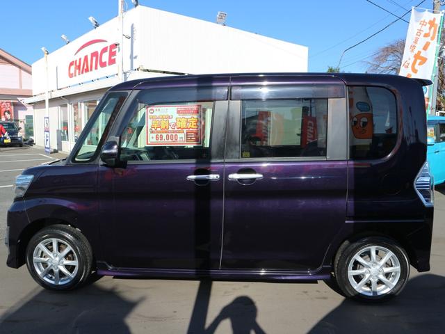 タント カスタムX SA 社外メモリーナビ CD バックカメラ 衝突被害軽減ブレーキ 左側パワースライドドア アイドリングストップ スマートキー プッシュスタート LEDヘッドライト オートライト フォグ 純正14インチアルミ(12枚目)