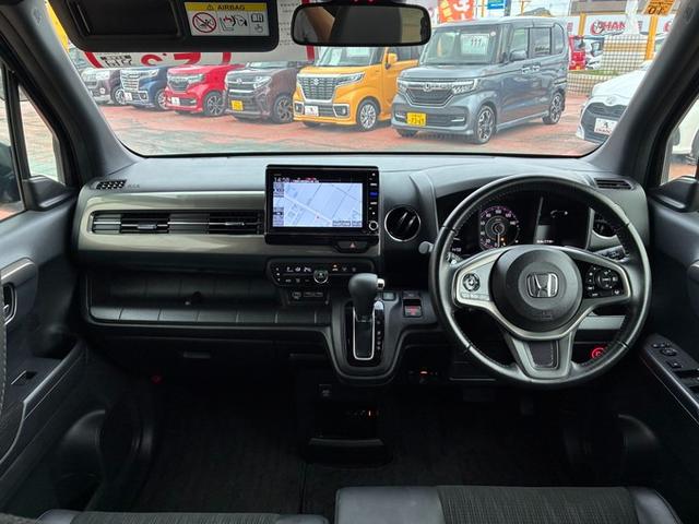 Ｎ－ＷＧＮカスタム Ｌ・ターボホンダセンシング　純正ナビ　ＣＤ　ＤＶＤ　フルセグＴＶ　Ｂｌｕｅｔｏｏｔｈ　ドライブレコーダ前後　クルーズコントロール　バックカメラ　電動格納ミラー　ベンチシート　スマートキー　衝突軽減ブレーキ　オートライト（10枚目）