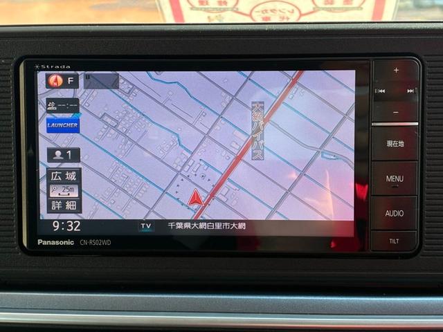 キャスト アクティバX SAII 社外SDナビ CD DVD フルセグTV Bluetooth バックカメラ ETC 衝突軽減ブレーキ 横滑り防止ブレーキ アイドリングストップ オートライト LEDヘッドライト ベンチシート ステリモ(11枚目)