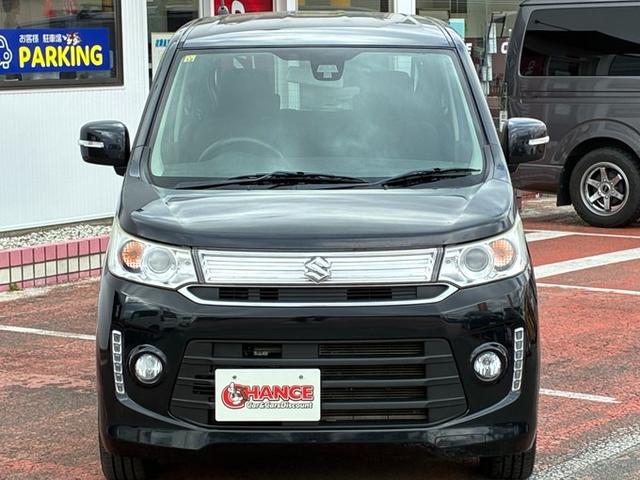 ワゴンＲスティングレー Ｔ　社外メモリーナビ　ＣＤ　ワンセグＴＶ　衝突軽減ブレーキ　横滑り防止ブレーキ　アイドリングストップ　シートヒーター　ベンチシート　クルーズコントロール　パドルシフト　オートライト　ＨＩＤヘッドライト（5枚目）