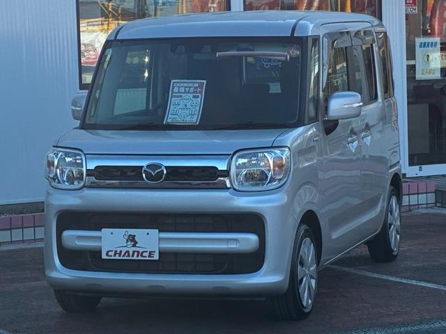 フレアワゴン ハイブリッドXS 社外オーディオ CD 衝突軽減ブレーキ 横滑り防止ブレーキ レーンキープ クリアランスソナー アイドリングストップ 両側パワースライドドア 運転席シートヒーター ベンチシート クルーズコントロール(4枚目)