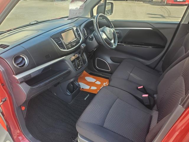 ワゴンＲスティングレー Ｘ　社外ナビ　ＣＤ　ＤＶＤ　Ｂｌｕｅｔｏｏｔｈ　バックモニター　スマートキー　プッシュスタート　レーダーブレーキサポート　アイドリングストップ　ＨＩＤライト　１４インチ純正アルミ（11枚目）