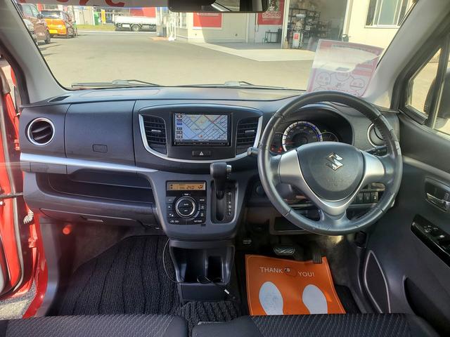 ワゴンＲスティングレー Ｘ　社外ナビ　ＣＤ　ＤＶＤ　Ｂｌｕｅｔｏｏｔｈ　バックモニター　スマートキー　プッシュスタート　レーダーブレーキサポート　アイドリングストップ　ＨＩＤライト　１４インチ純正アルミ（13枚目）