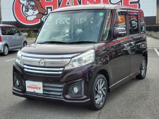 フレアワゴンカスタムスタイル XS SDナビ CD DVD Bluetooth シートヒーター HID フォグ オートライト 15インチ純正アルミ 両側パワースライドドア レーンアシスト アイドリングストップ 衝突軽減ブレーキ(3枚目)