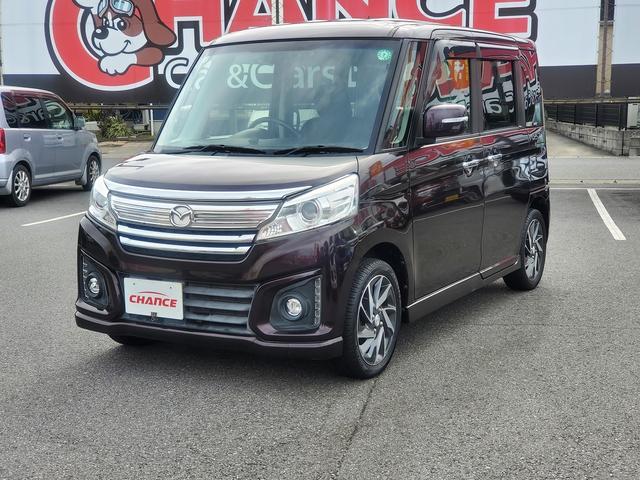 フレアワゴンカスタムスタイル XS SDナビ CD DVD Bluetooth シートヒーター HID フォグ オートライト 15インチ純正アルミ 両側パワースライドドア レーンアシスト アイドリングストップ 衝突軽減ブレーキ(4枚目)