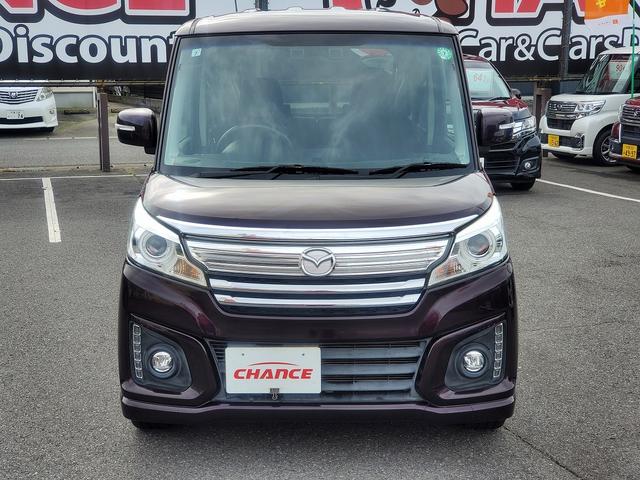 フレアワゴンカスタムスタイル XS SDナビ CD DVD Bluetooth シートヒーター HID フォグ オートライト 15インチ純正アルミ 両側パワースライドドア レーンアシスト アイドリングストップ 衝突軽減ブレーキ(5枚目)