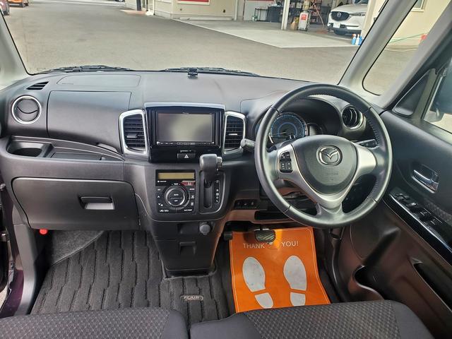 フレアワゴンカスタムスタイル XS SDナビ CD DVD Bluetooth シートヒーター HID フォグ オートライト 15インチ純正アルミ 両側パワースライドドア レーンアシスト アイドリングストップ 衝突軽減ブレーキ(13枚目)