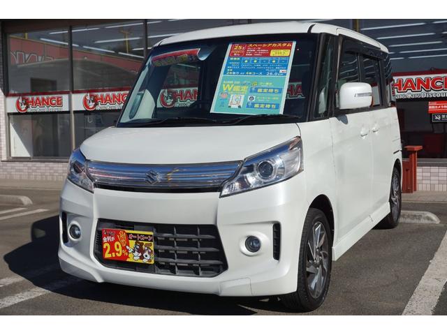 TS SDナビ フルセグTV CD録音 DVD USB接続 スマートキー プッシュスタート ETC 両側パワスラ 電動格納ミラー アイドリングストップ HIDヘッドライト フォグライト 純正15インチアルミ(5枚目)