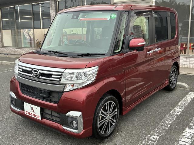 タント カスタムＲＳ　ＳＡＩＩ　社外ナビ　フルセグＴＶ　Ｂｌｕｅｔｏｏｔｈ接続　ＣＤ／ＤＶＤ再生　ＥＴＣ　バックカメラ　両側パワースライドドア　アイドリングストップ　ＬＥＤヘッドライト　プッシュスタート　スマートキー　純正アルミ（4枚目）