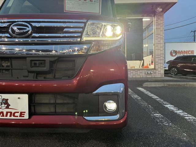 タント カスタムＲＳ　ＳＡＩＩ　社外ナビ　フルセグＴＶ　Ｂｌｕｅｔｏｏｔｈ接続　ＣＤ／ＤＶＤ再生　ＥＴＣ　バックカメラ　両側パワースライドドア　アイドリングストップ　ＬＥＤヘッドライト　プッシュスタート　スマートキー　純正アルミ（43枚目）