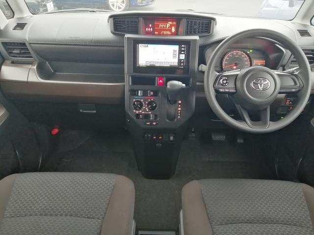 ルーミー Ｘ　純正ナビ　フルセグＴＶ　Ｂｌｕｅｔｏｏｔｈ接続　ＣＤ／ＤＶＤ再生　ＥＴＣ　バックカメラ　プッシュスタート　スマートキー　スマートアシスト　アイドリングストップ　左後パワースライド　前席シートヒーター（4枚目）