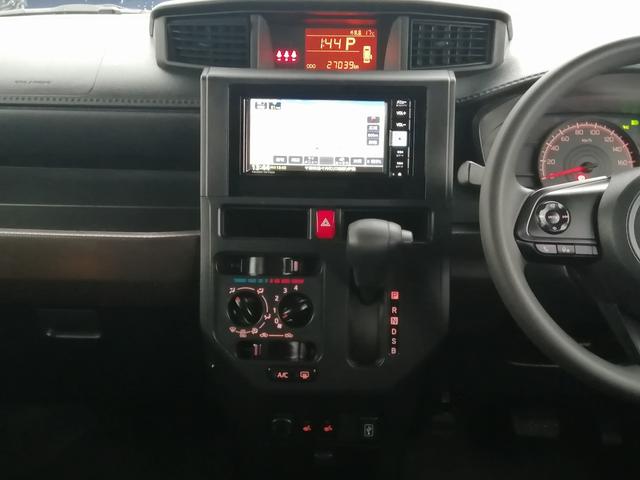 ルーミー Ｘ　純正ナビ　フルセグＴＶ　Ｂｌｕｅｔｏｏｔｈ接続　ＣＤ／ＤＶＤ再生　ＥＴＣ　バックカメラ　プッシュスタート　スマートキー　スマートアシスト　アイドリングストップ　左後パワースライド　前席シートヒーター（6枚目）