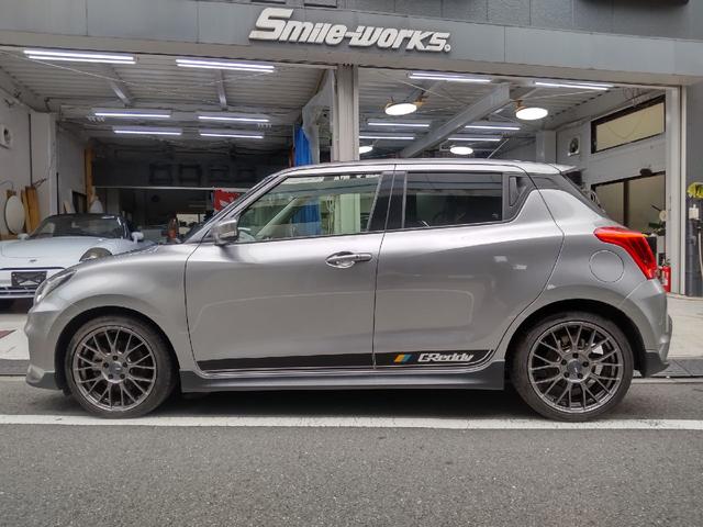 スイフトスポーツ ベースグレード　６速ＭＴ／ワンオーナー／エンケイ１７インチＰＭＦ１／タナベＦＵＮＴＯＲＩＤＥダウンサス／ドライブレコーダー／ＥＴＣ／セーフティパッケージ（全方位カメラ無し）（14枚目）