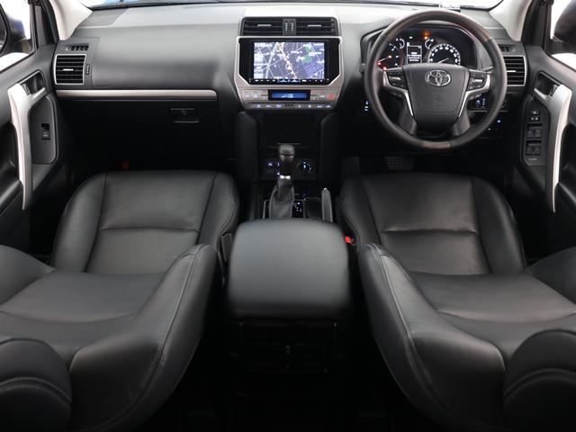 ランドクルーザープラド TX Lパッケージ・ブラックエディション ブラックエディション ディーゼルターボモデル 2インチリフトアップ 純正18インチAW ALPINEBIG-X9インチナビ バックカメラ ALPINEフリップダウンモニター VIPERセキュリティー(8枚目)