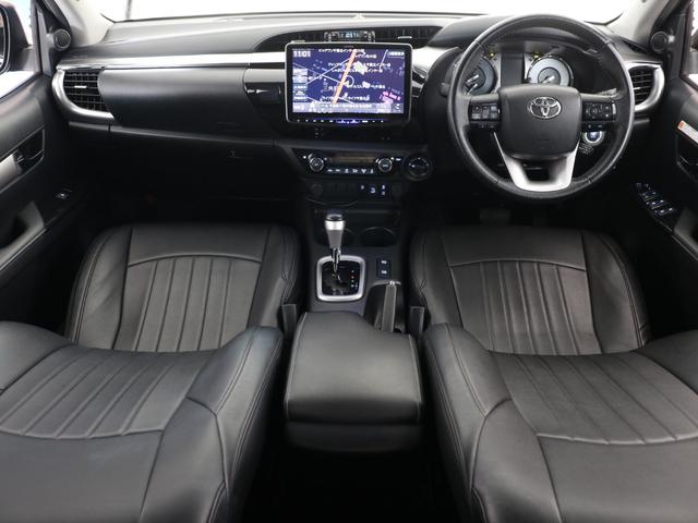 ハイラックス Z ワンオーナー 買取車両 Zグレードブラックカラー BATTLEZリフトアップ XELF・AW ジオランダーX-ATタイヤ GRスポーツバー GRマッドフラップ GRフロントアンダーカバー(9枚目)