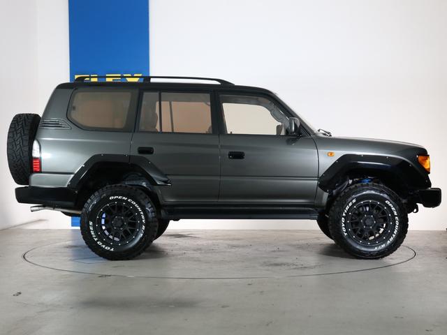 ランドクルーザープラド ＴＸリミテッド　ＲｅｎｏｃａシリーズカラーボムＮＥＷロイヤルグレーＴＯＹＯオープンカントリー（２８５／７０／Ｒ１７）マッドヴァンス１７インチＡＷＮＡＲＤＩステアリングＦＬＥＸリフトアップコイル（12枚目）