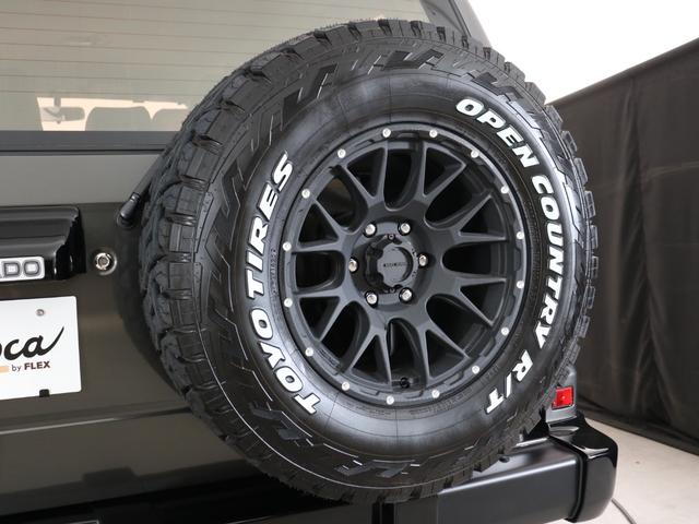 ランドクルーザープラド ＴＸリミテッド　ＲｅｎｏｃａシリーズカラーボムＮＥＷロイヤルグレーＴＯＹＯオープンカントリー（２８５／７０／Ｒ１７）マッドヴァンス１７インチＡＷＮＡＲＤＩステアリングＦＬＥＸリフトアップコイル（37枚目）