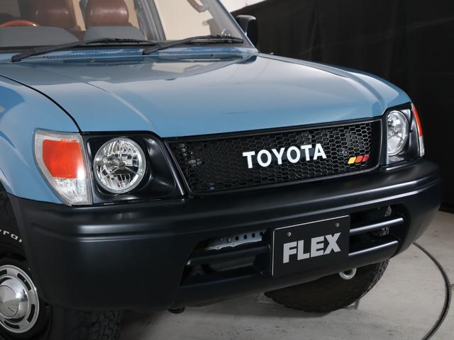 ランドクルーザープラド ＴＸリミテッド　丸目フェイス＆ナローボディー化　ＹＡＫＩＭＡラック　リアラダー　ＫＩＮＧＳサイドオーニング　アンティーク調シートカバー　ナルディーステア　カロッツェリアＳＤナビ　バックカメラ　フリップダウンモニター（26枚目）