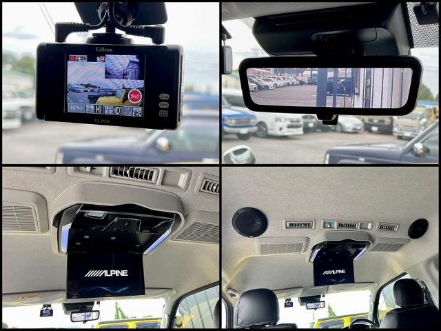 ハイエースワゴン ＧＬ　１０人乗り３ナンバー登録　ガソリン４ＷＤ　寒冷地仕様　寒冷地仕様　１７インチＡＷ　ナビ　後席モニター　前後ドライブレコーダー　フルフラットベッド展開　サイドテーブル　床張り施工（13枚目）
