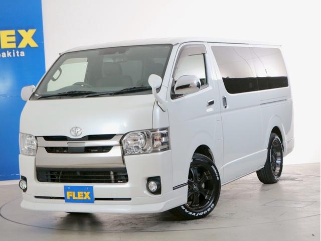 ハイエースバン スーパーＧＬ　ダークプライムＩＩ　５人乗り４ナンバー登録　ガソリン２ＷＤ　ＬＥＤテールランプ　１７インチアルミホイール　純正メモリーナビ　ドラレコ　ＥＴＣ２．０　自動防眩ミラー　ベッドキット　ダークプライムＩＩ（21枚目）