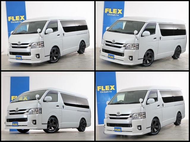 ハイエースワゴン ＧＬ　１０人乗り３ナンバー登録　ガソリン２ＷＤ　内装アレンジＲ１　ローダウン　１７インチアルミホイール　ナビ　サブモニター　後席モニター　ＥＴＣ　ベッドキット　脱着式センターテーブル　床張り施工（4枚目）