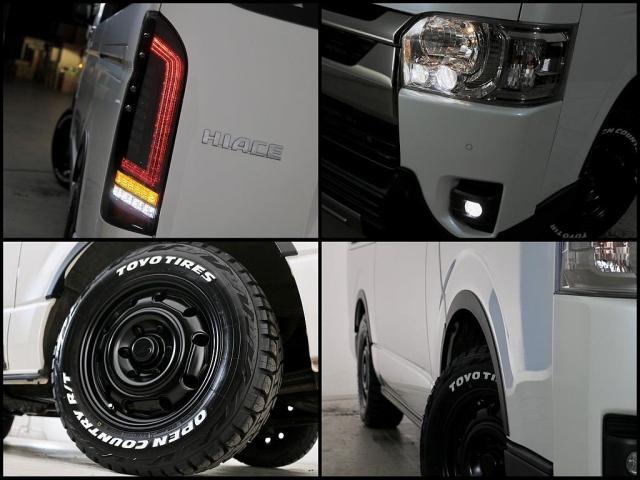 ハイエースバン スーパーGL ダークプライムII 5人乗り4ナンバー登録 ディーゼルターボ4WD 寒冷地仕様 16インチアルミホイール LEDテールランプ ドライブレコーダー デジタルインナーミラー ベッドキット ダークプライムII(11枚目)